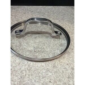 Ninja Replacement Glass Lid For Pot Pan 6 1/8 Inner Rim 6 3/4 Outer